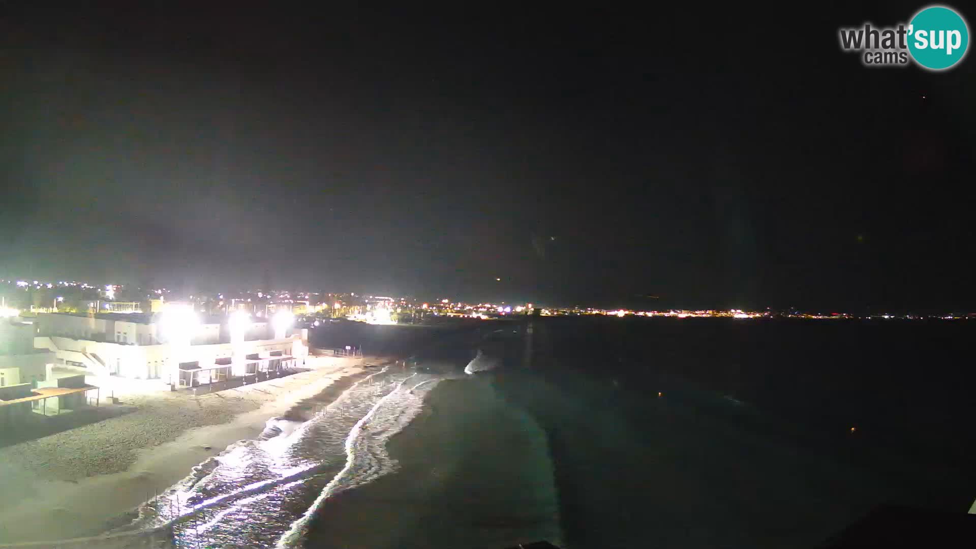 Webcam en direct Golfe de Cagliari – Plage du Poetto – Sardaigne