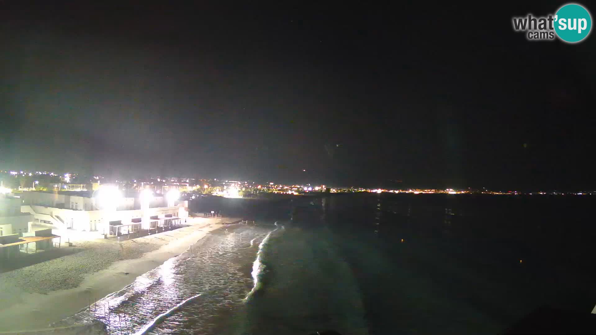 Camera en vivo Golfo de Cagliari – Playa del Poetto – Cerdeña