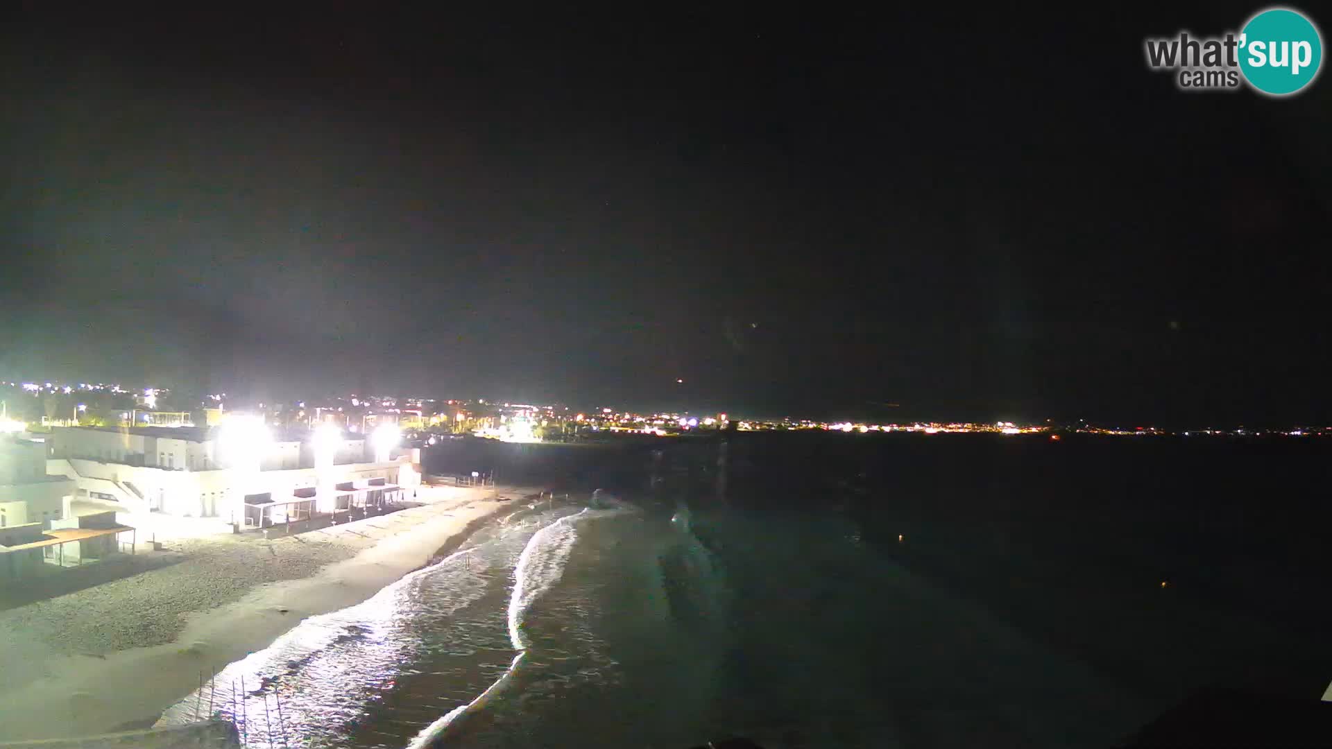 Webcam en direct Golfe de Cagliari – Plage du Poetto – Sardaigne