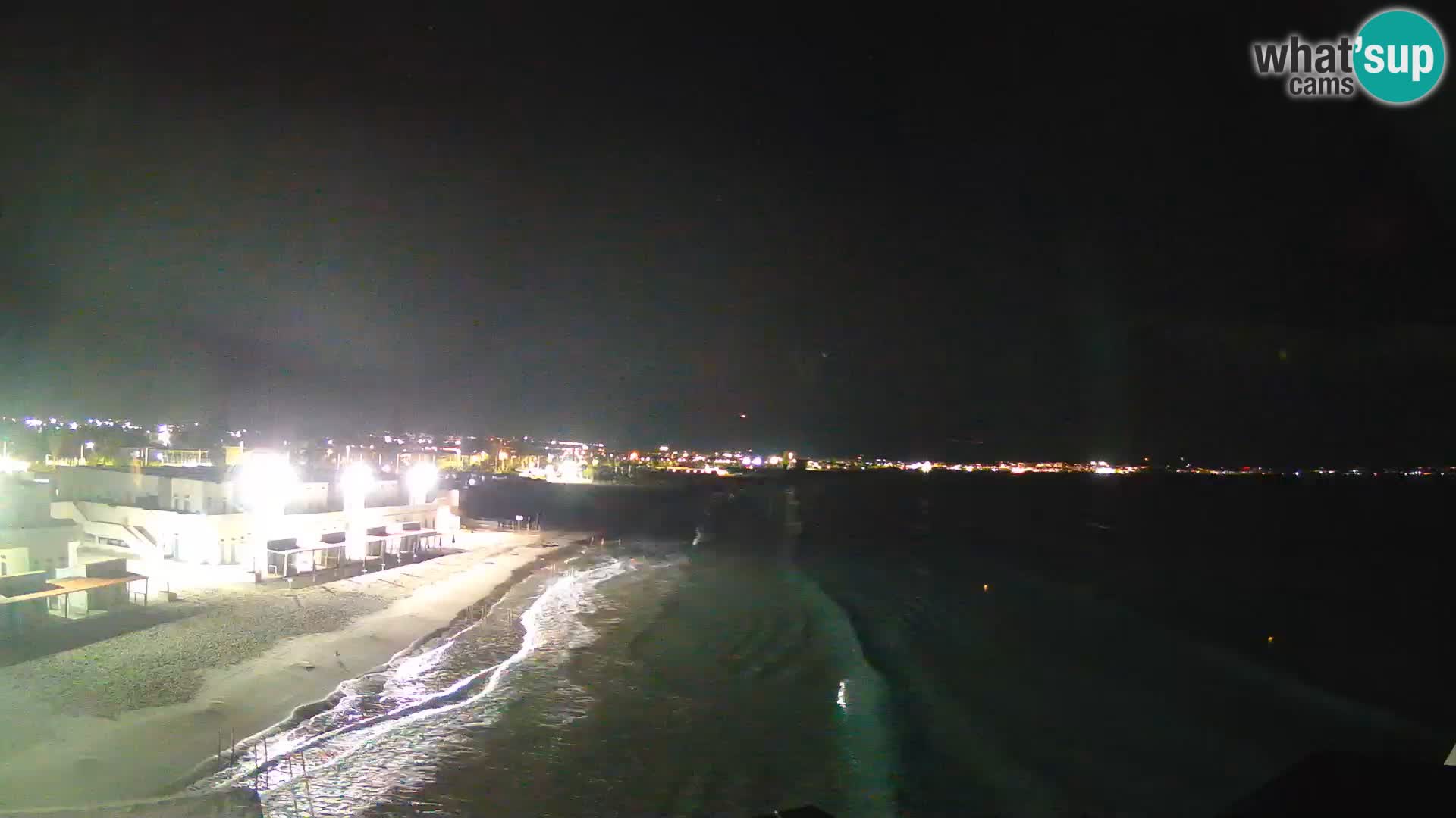 Camera en vivo Golfo de Cagliari – Playa del Poetto – Cerdeña