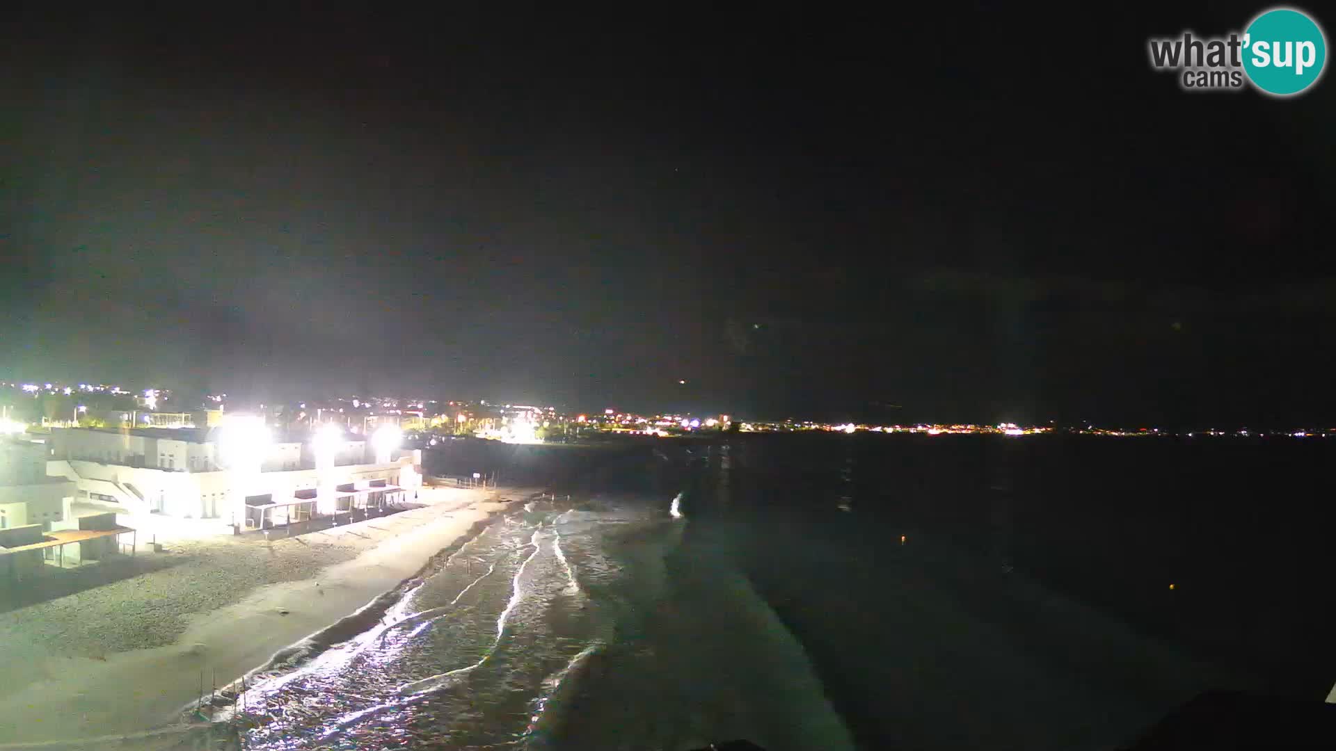 Camera en vivo Golfo de Cagliari – Playa del Poetto – Cerdeña