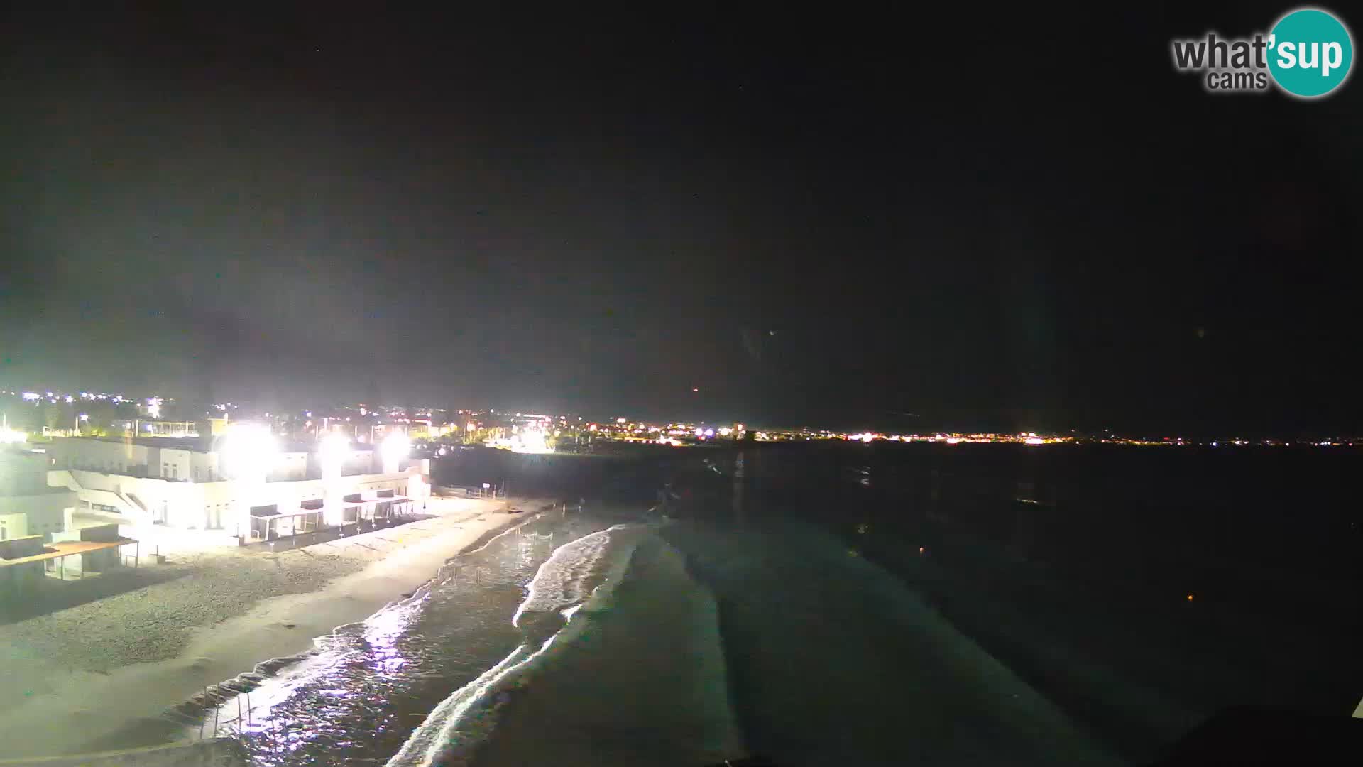 Camera en vivo Golfo de Cagliari – Playa del Poetto – Cerdeña