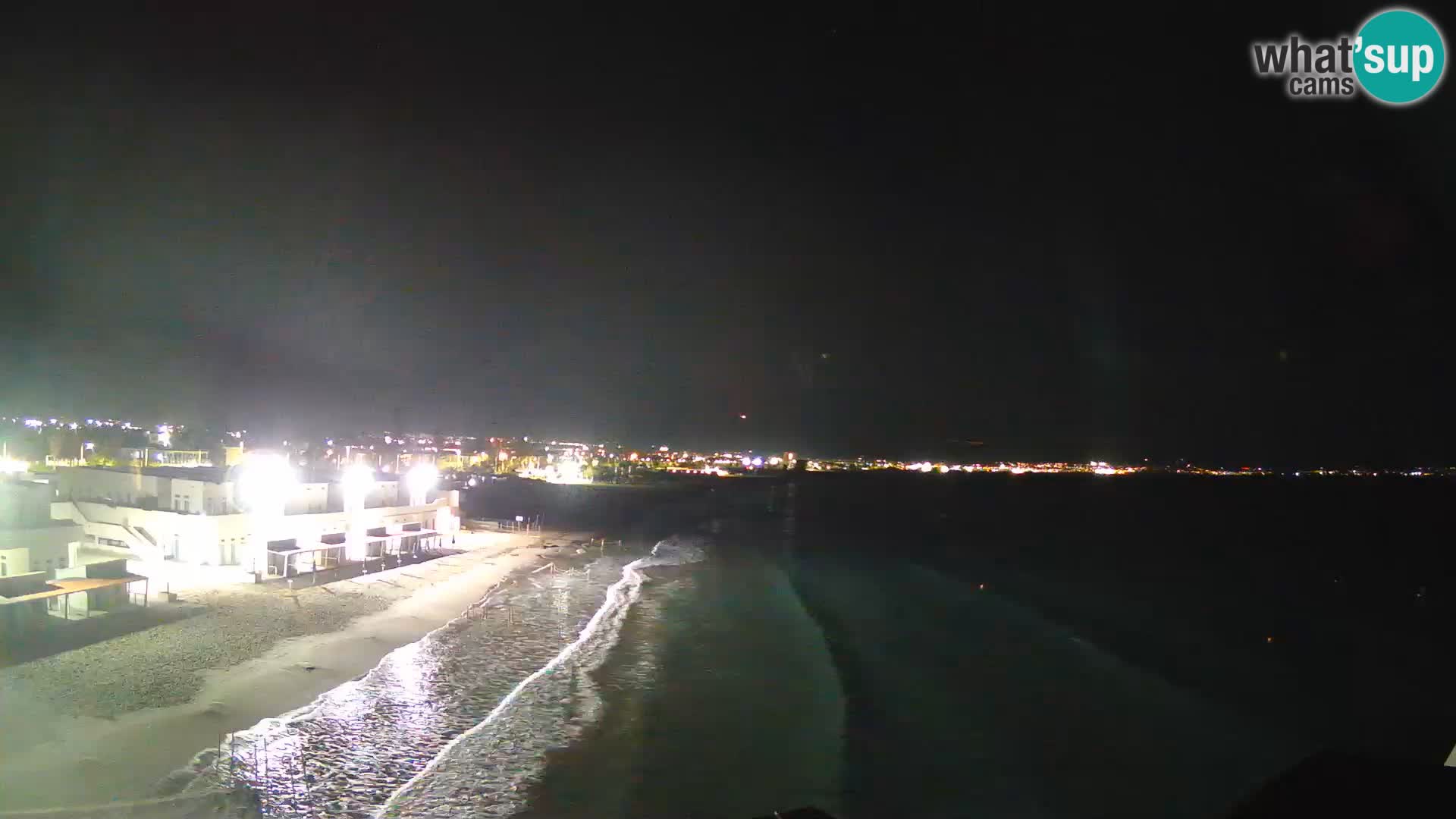 Camera en vivo Golfo de Cagliari – Playa del Poetto – Cerdeña