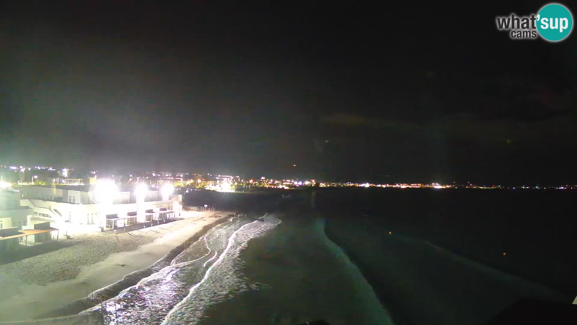 Camera en vivo Golfo de Cagliari – Playa del Poetto – Cerdeña