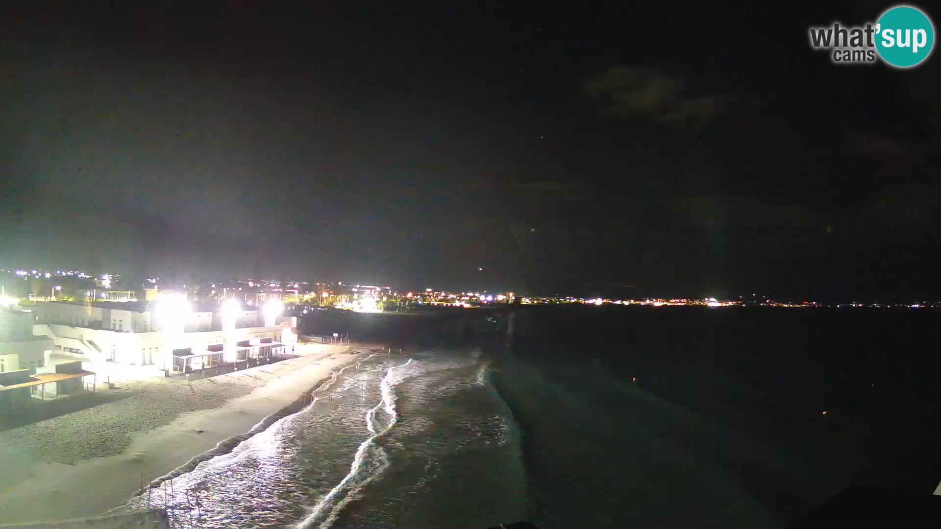 Camera en vivo Golfo de Cagliari – Playa del Poetto – Cerdeña