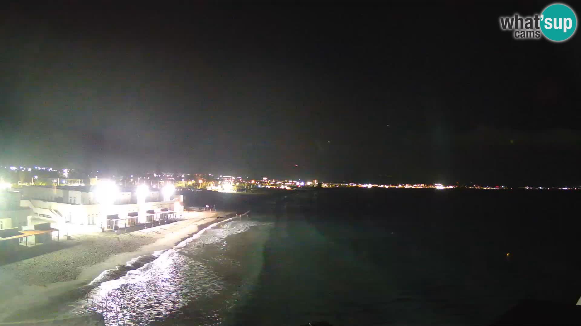 Webcam en direct Golfe de Cagliari – Plage du Poetto – Sardaigne