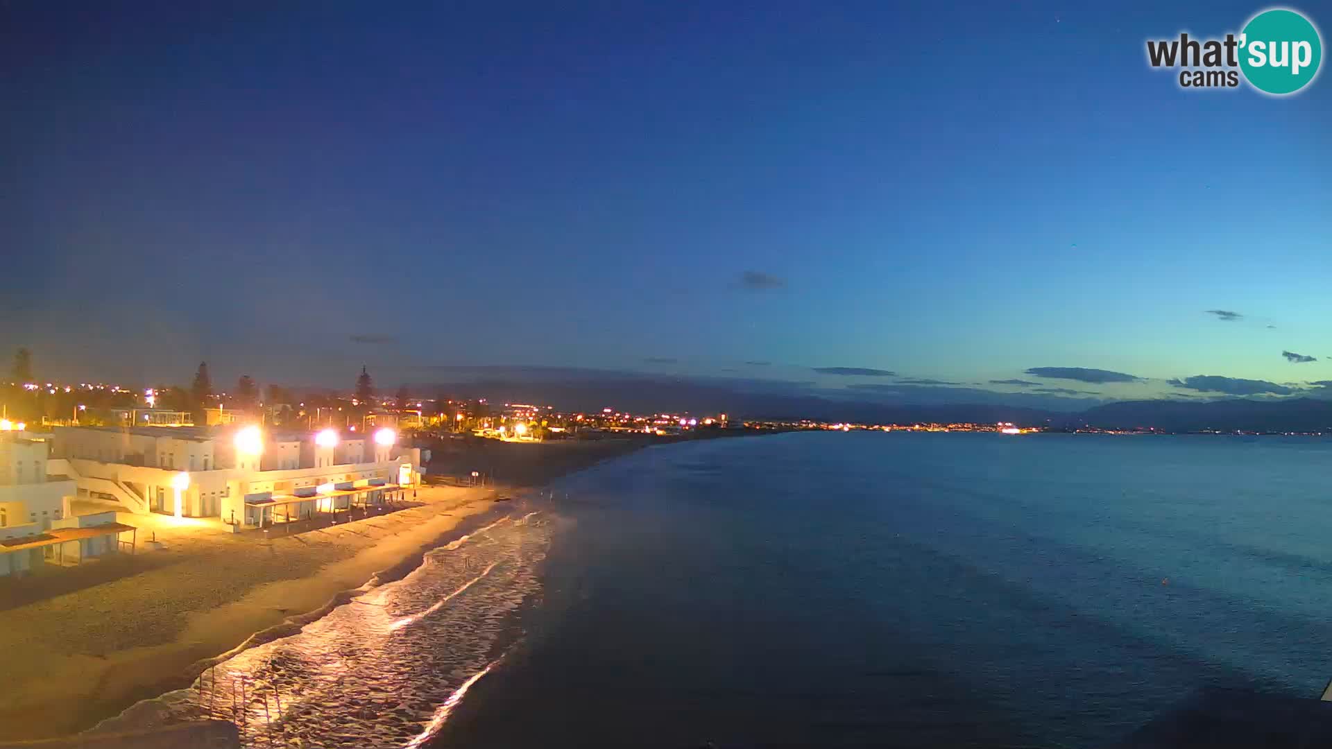 Web kamera uživo Cagliarski zaljev – plaža Poetto – Sardinija