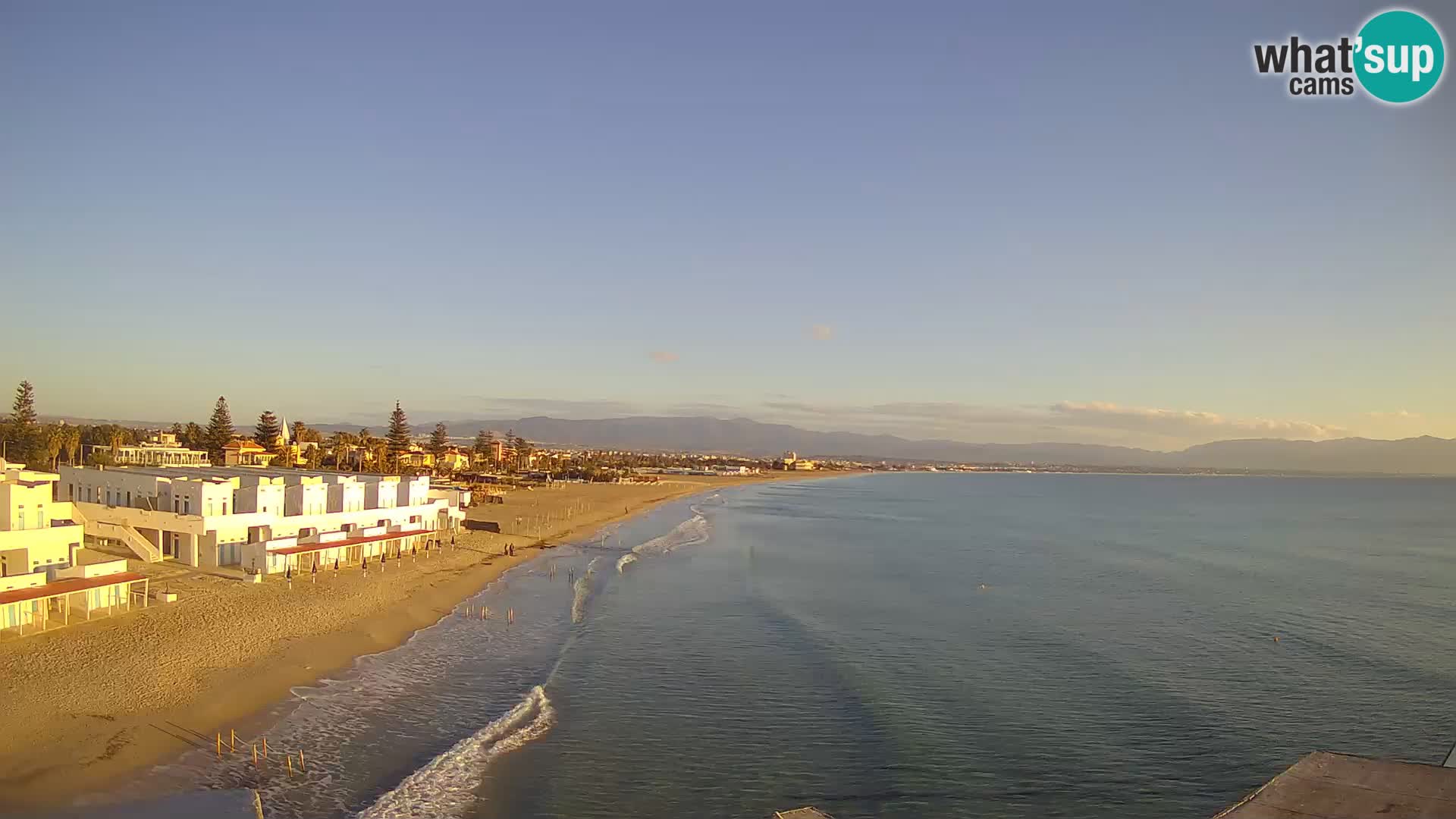 Live Webcam Golf von Cagliari – Strand Poetto – Sardinien