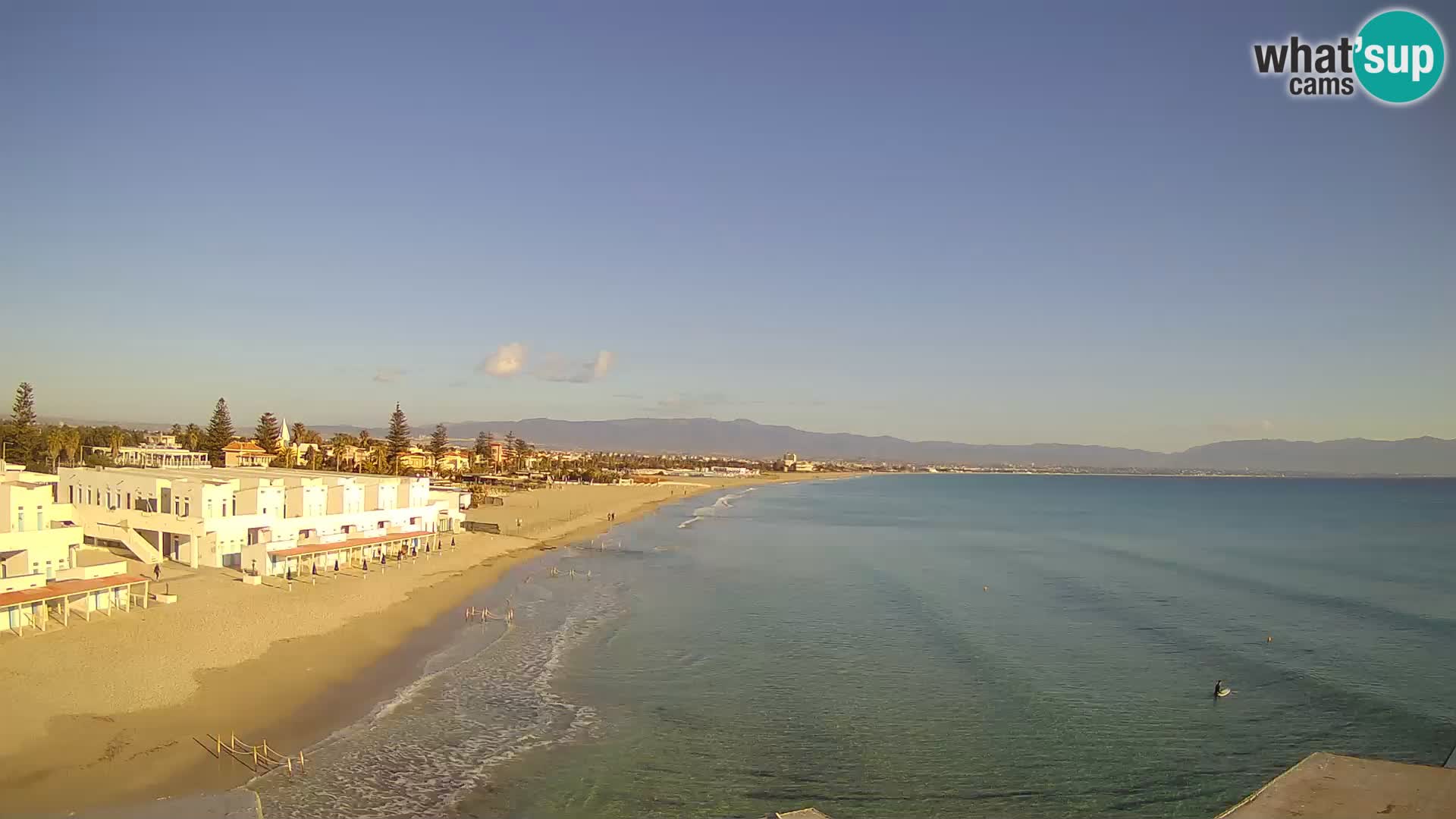 Live Webcam Golf von Cagliari – Strand Poetto – Sardinien