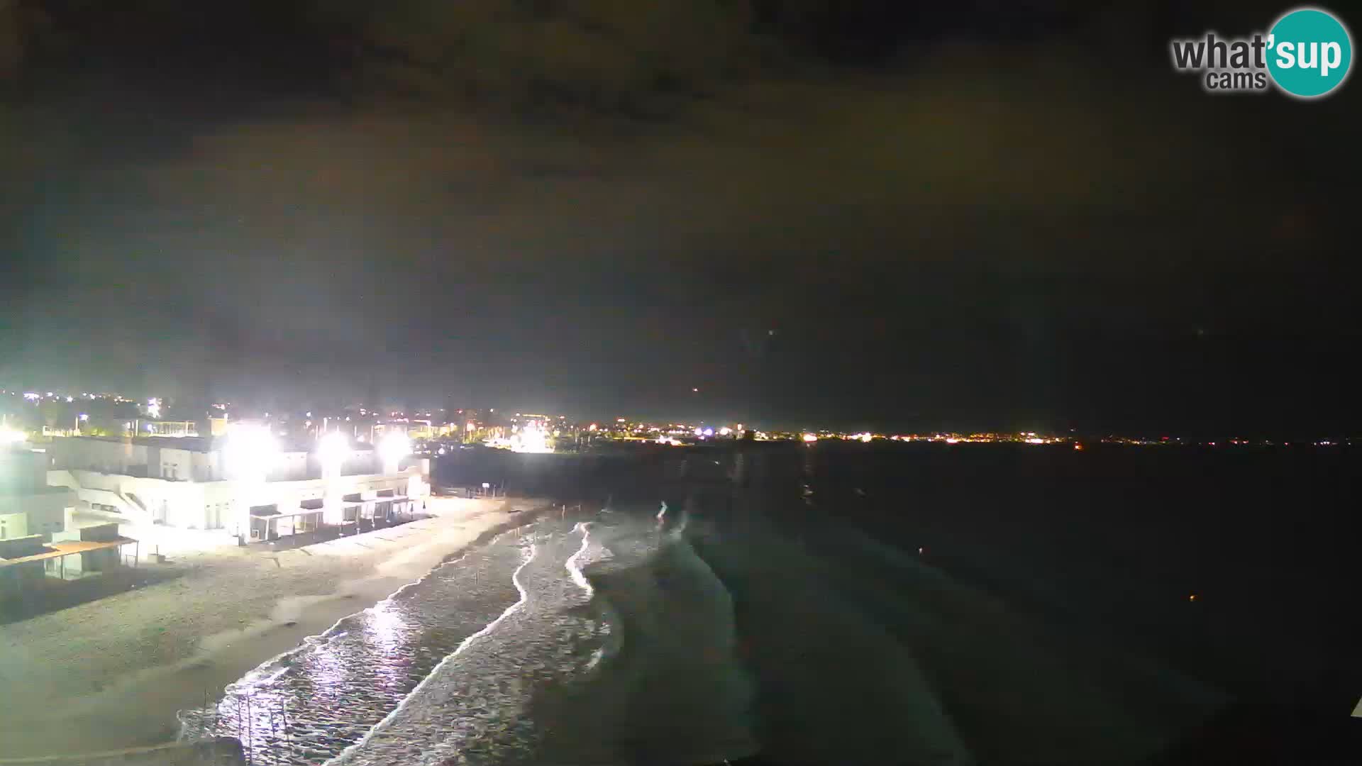 Webcam en direct Golfe de Cagliari – Plage du Poetto – Sardaigne