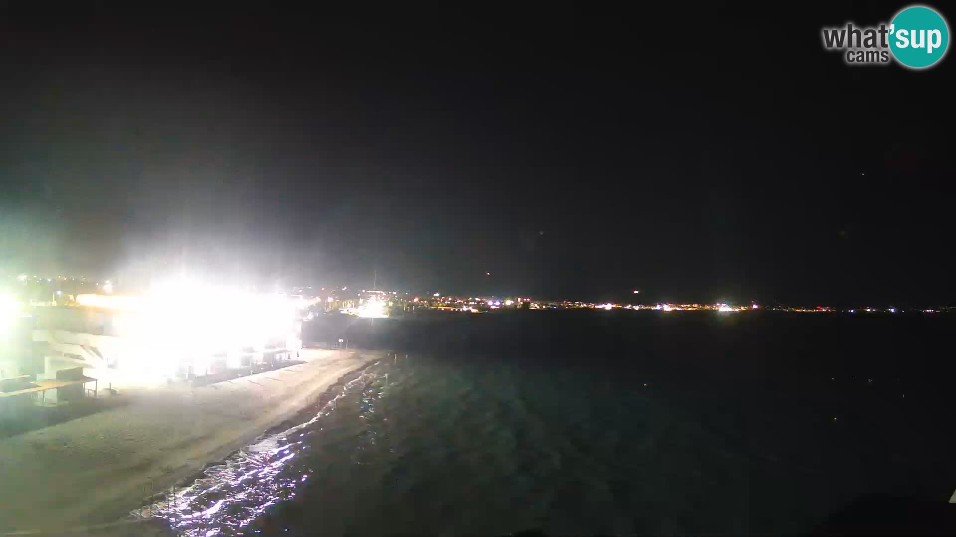 Webcam en direct Golfe de Cagliari – Plage du Poetto – Sardaigne