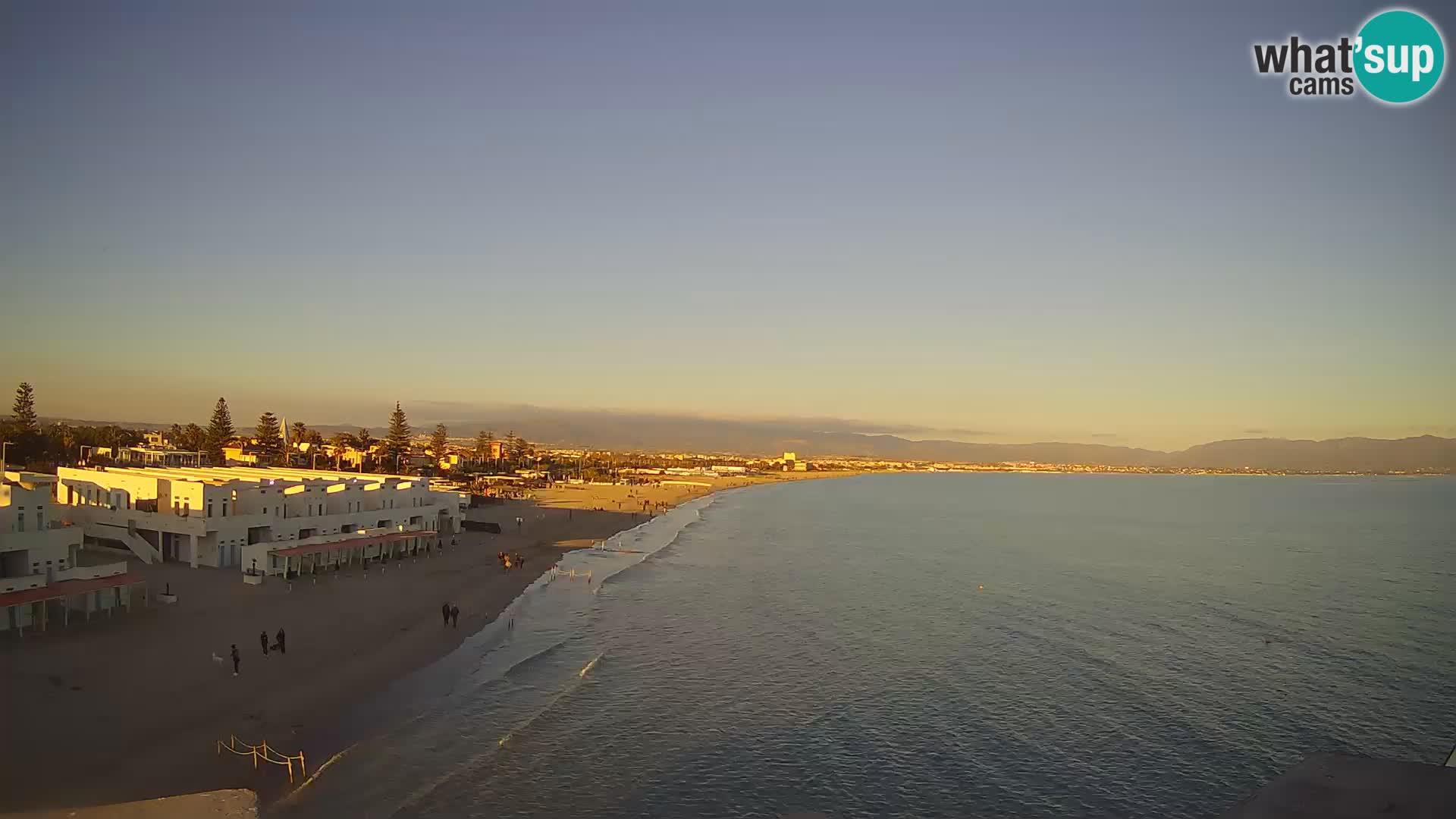 Live Webcam Golf von Cagliari – Strand Poetto – Sardinien