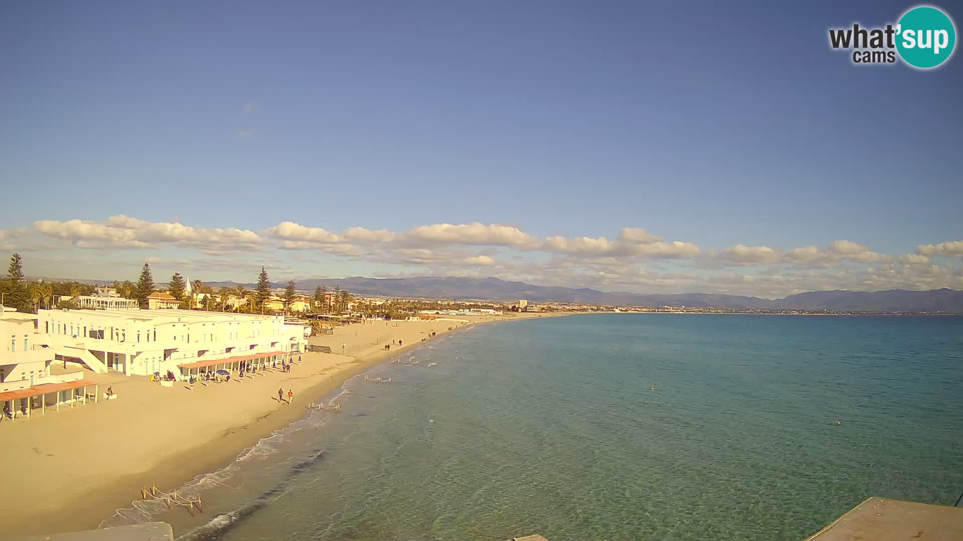 Live Webcam Golfo di Cagliari – Spiaggia del Poetto – Sardegna