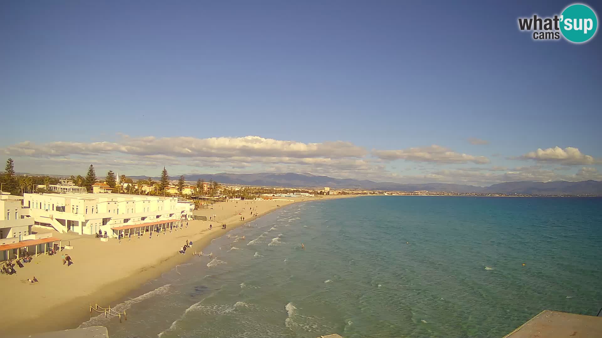 Live Webcam Golf von Cagliari – Strand Poetto – Sardinien