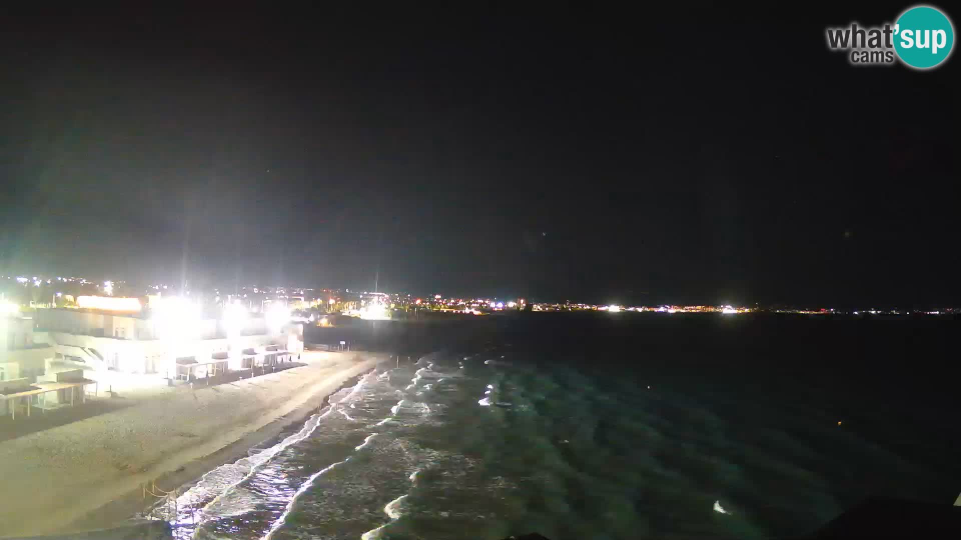 Webcam en direct Golfe de Cagliari – Plage du Poetto – Sardaigne