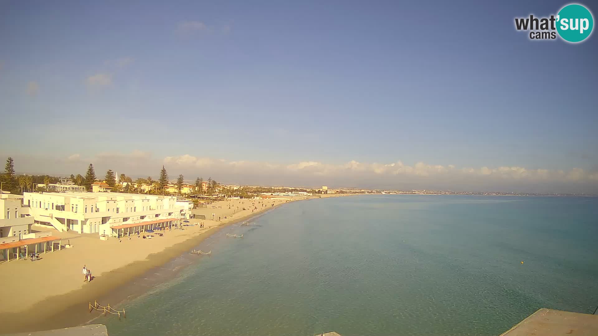 Web kamera uživo Cagliarski zaljev – plaža Poetto – Sardinija