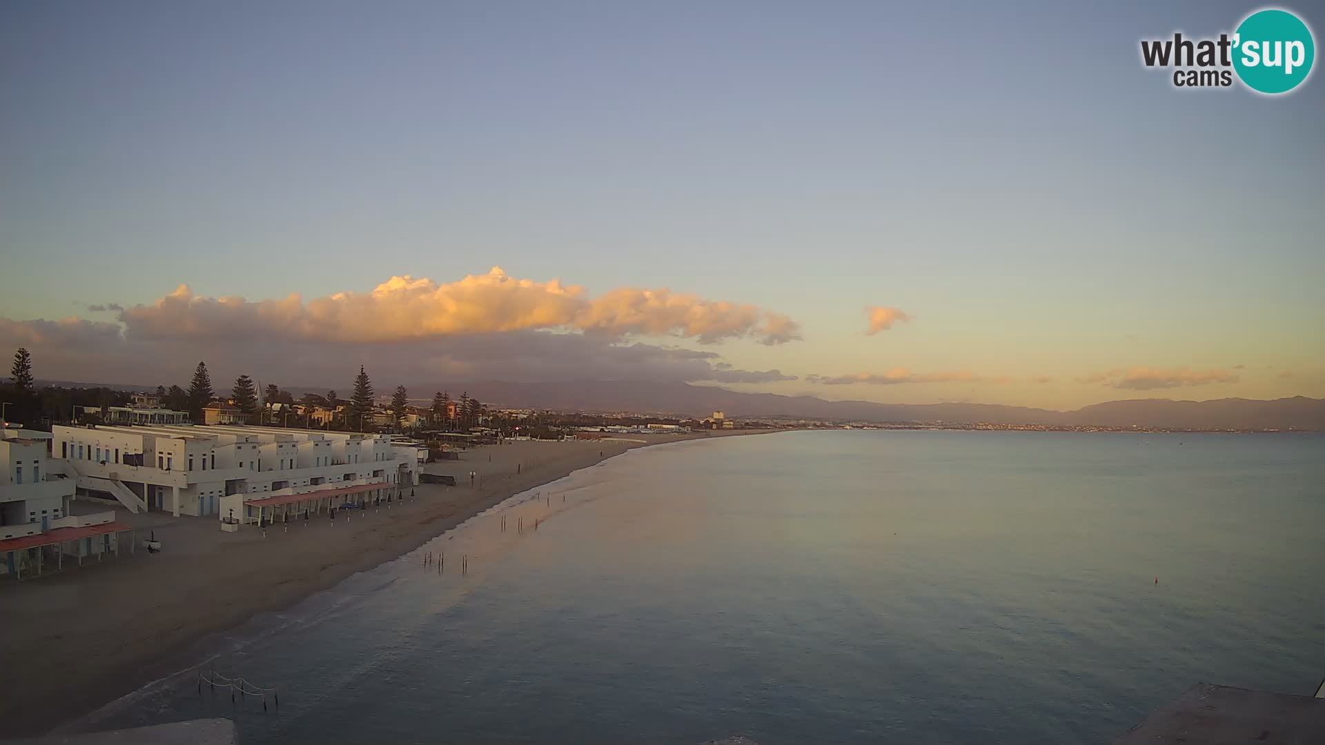 Camera en vivo Golfo de Cagliari – Playa del Poetto – Cerdeña