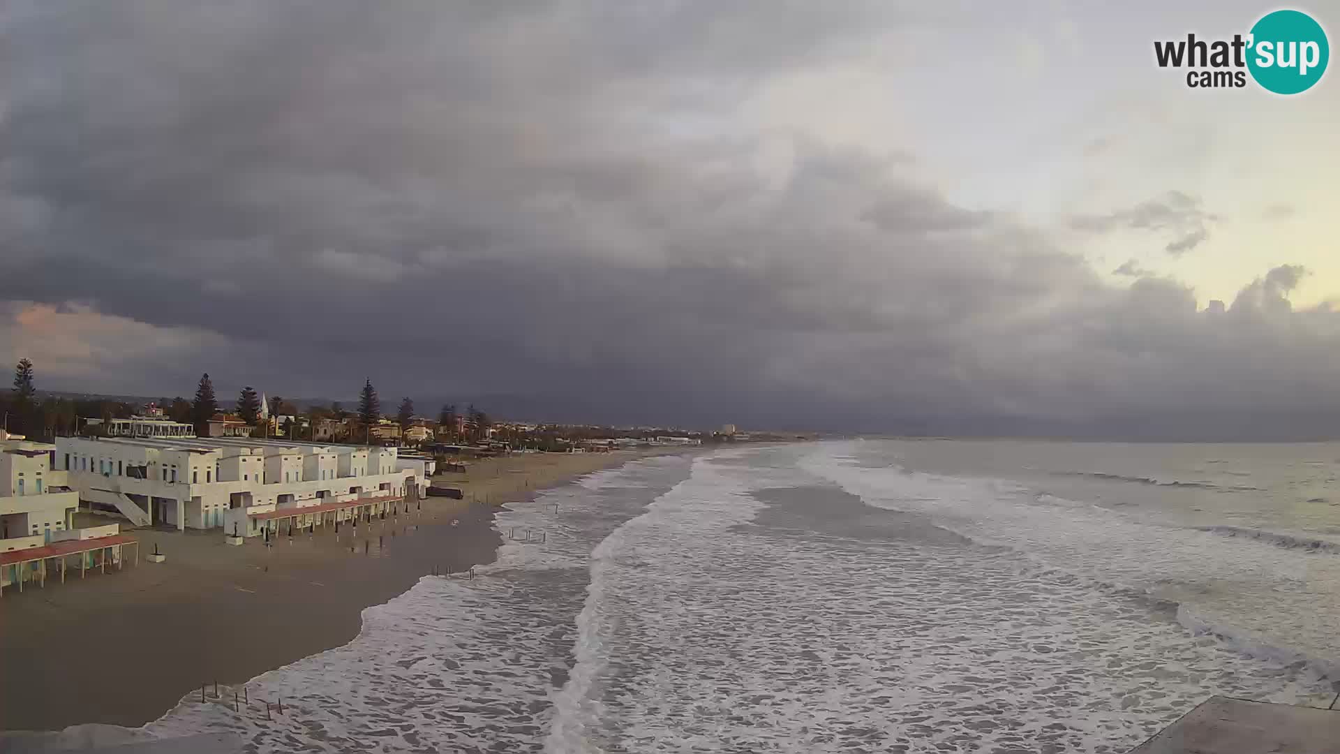 Camera en vivo Golfo de Cagliari – Playa del Poetto – Cerdeña