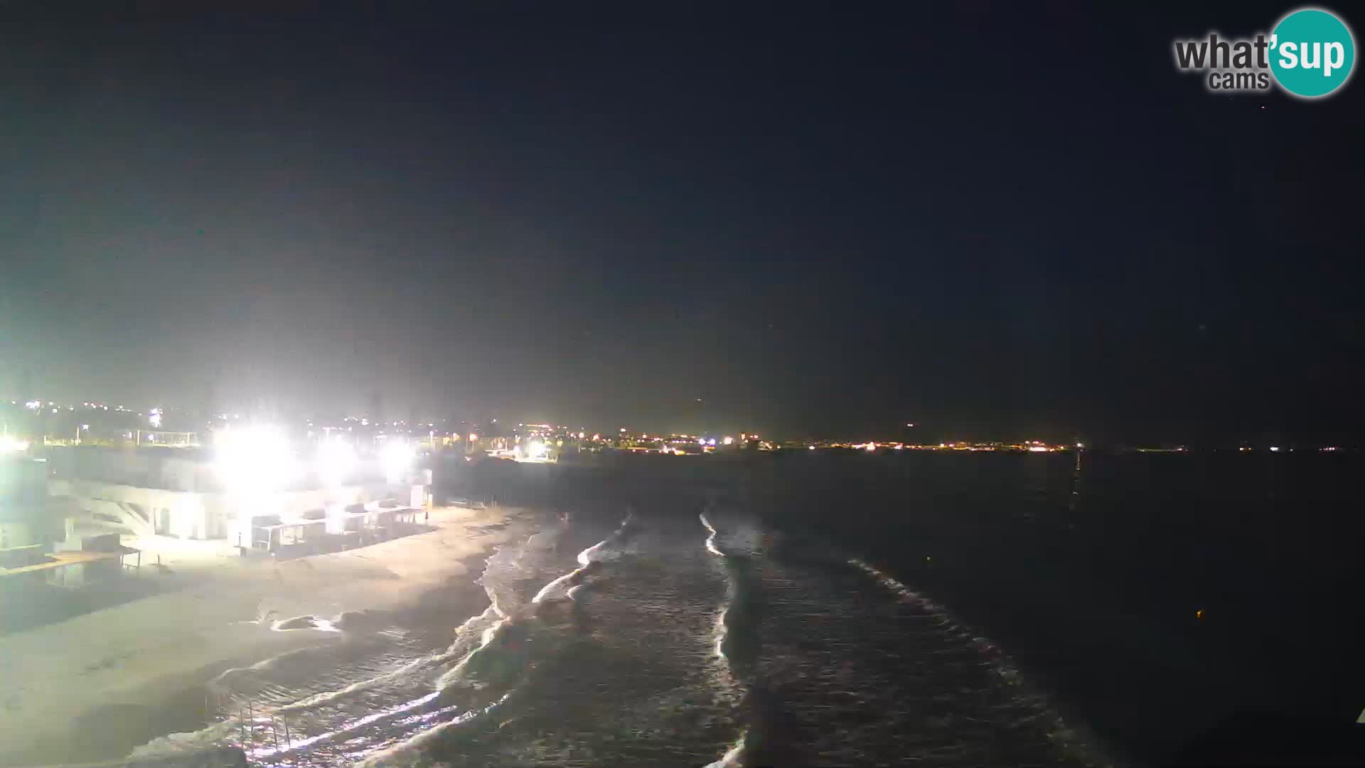 Camera en vivo Golfo de Cagliari – Playa del Poetto – Cerdeña