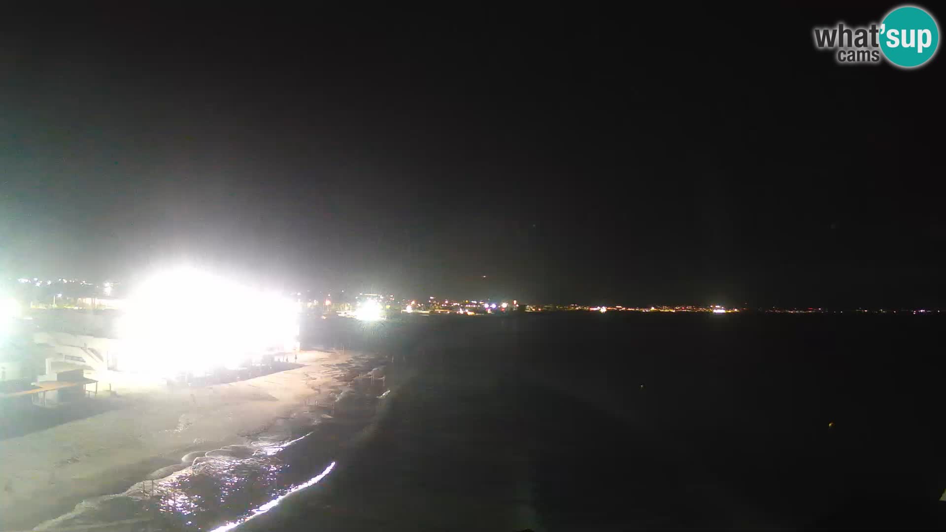 Camera en vivo Golfo de Cagliari – Playa del Poetto – Cerdeña