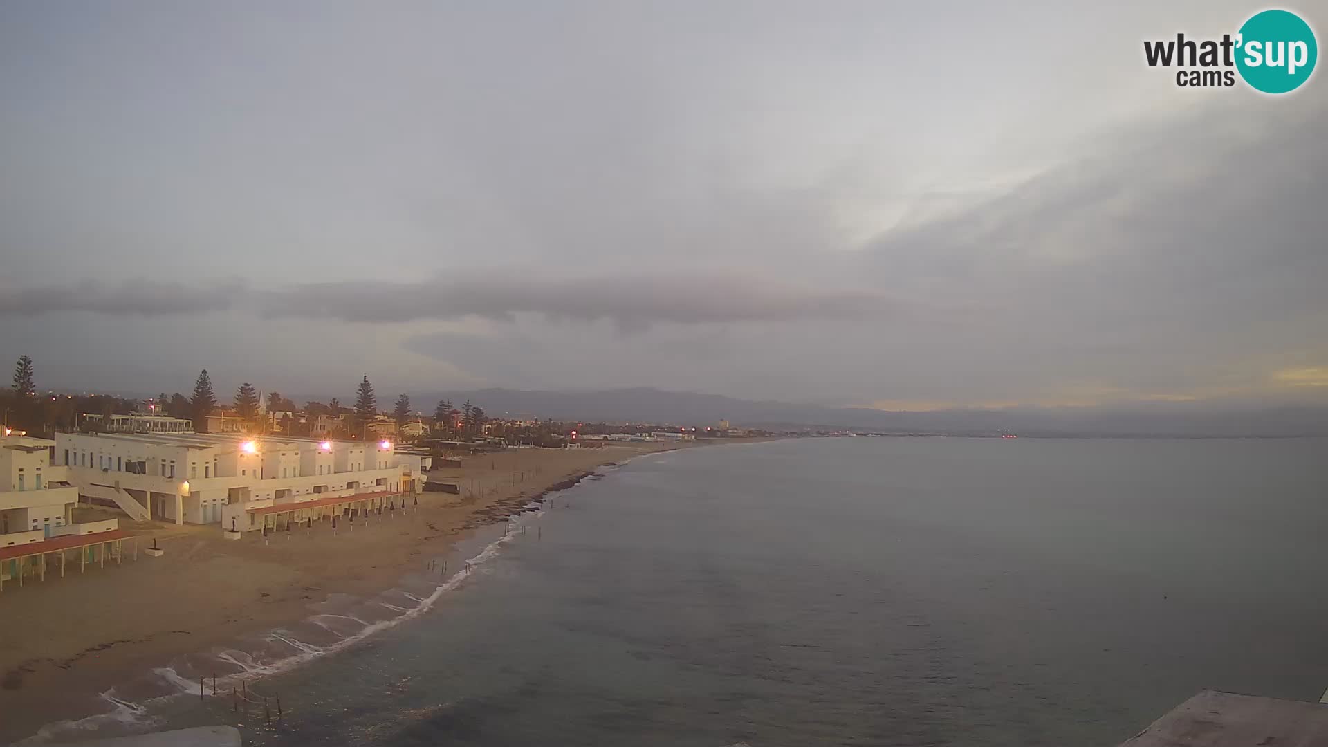 Camera en vivo Golfo de Cagliari – Playa del Poetto – Cerdeña