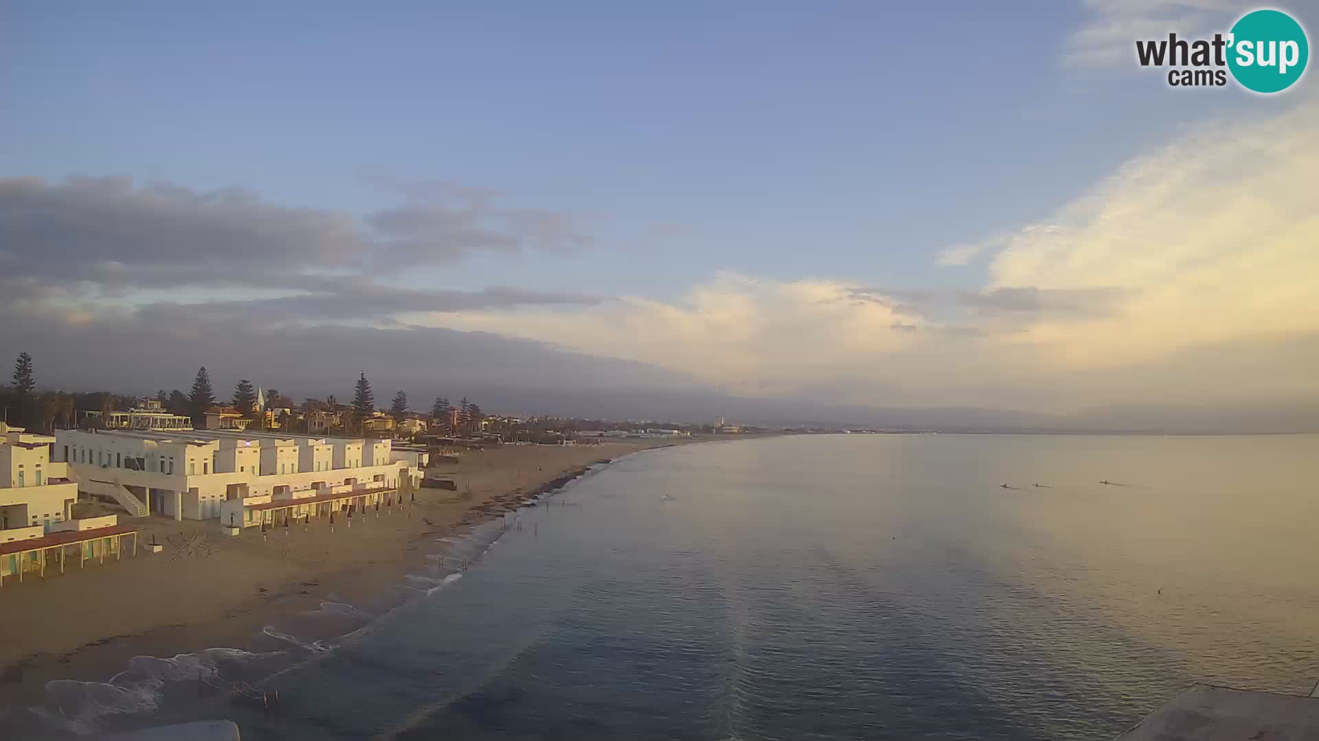 Camera en vivo Golfo de Cagliari – Playa del Poetto – Cerdeña