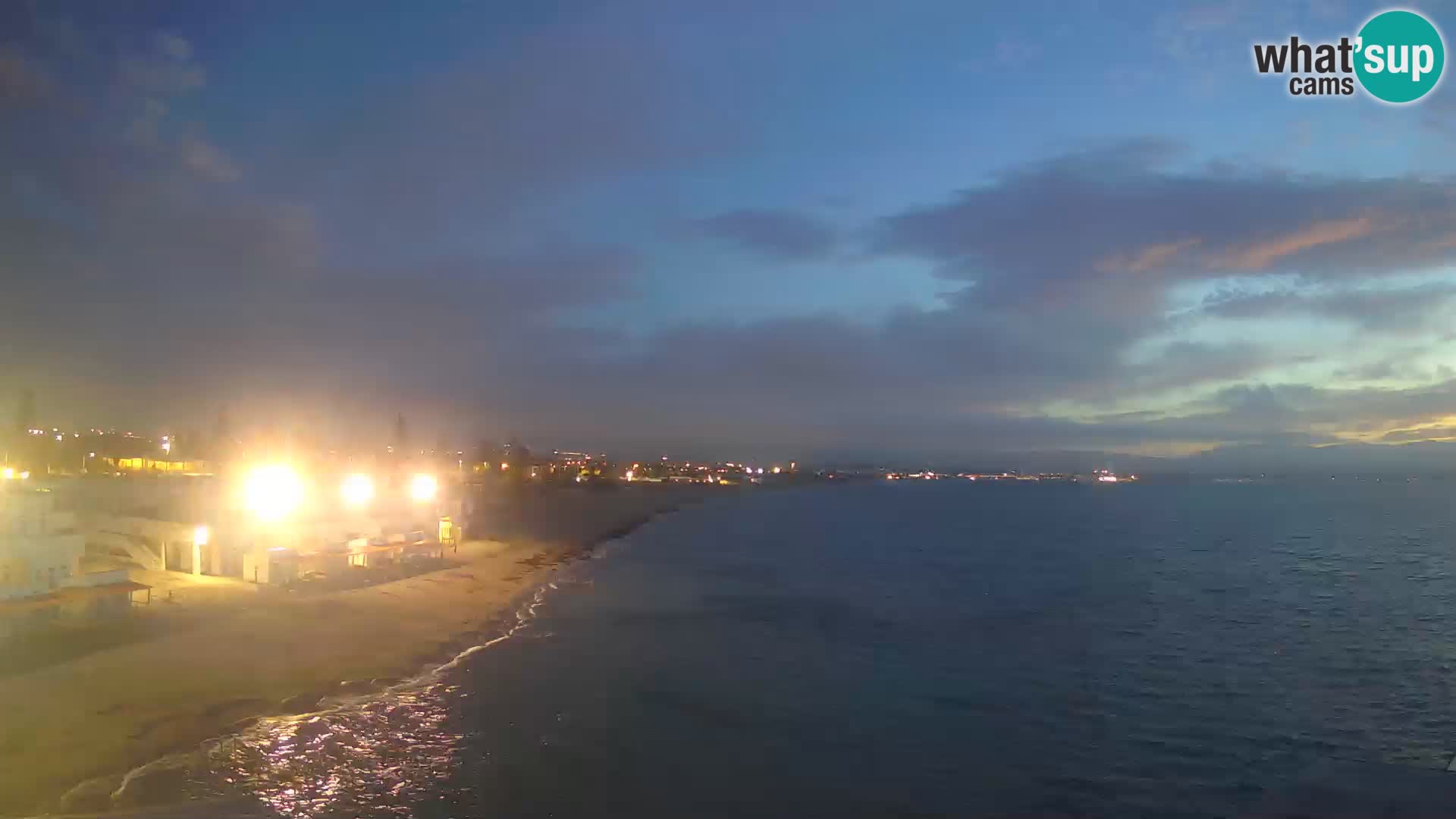 Camera en vivo Golfo de Cagliari – Playa del Poetto – Cerdeña