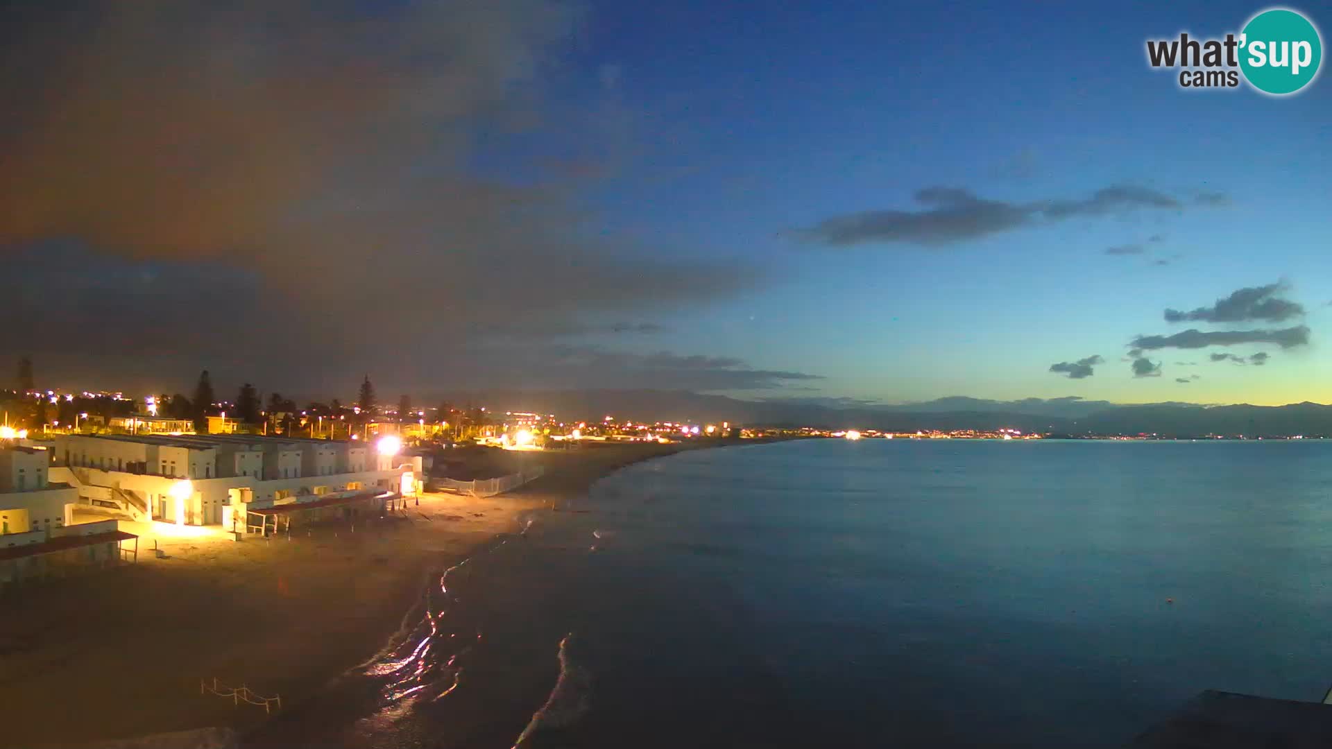 Web kamera uživo Cagliarski zaljev – plaža Poetto – Sardinija