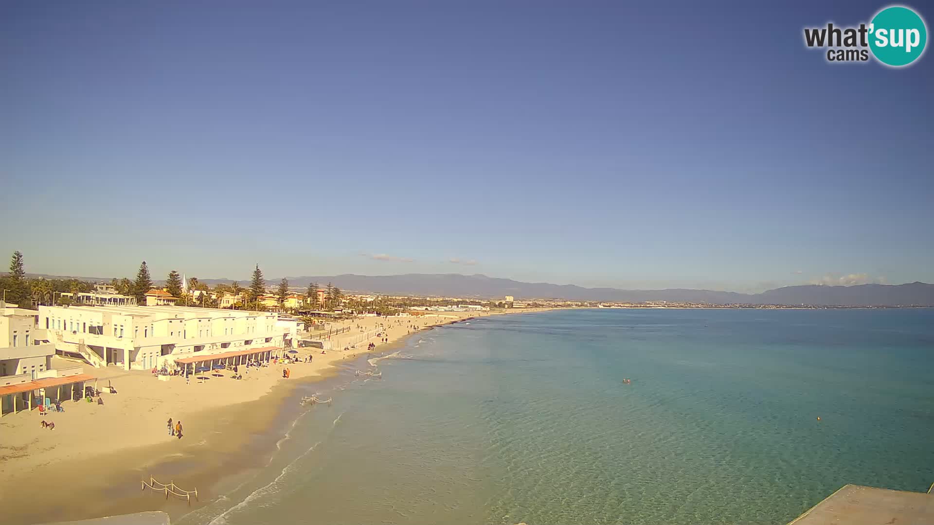 Live Webcam Golf von Cagliari – Strand Poetto – Sardinien