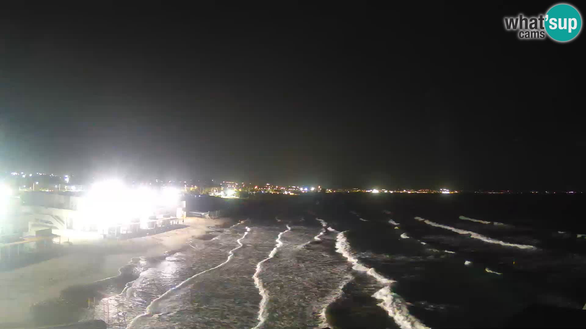 Camera en vivo Golfo de Cagliari – Playa del Poetto – Cerdeña