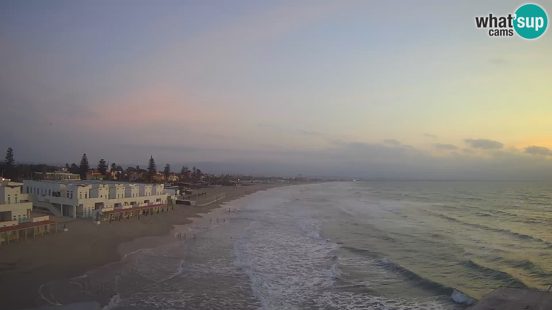 Camera en vivo Golfo de Cagliari – Playa del Poetto – Cerdeña