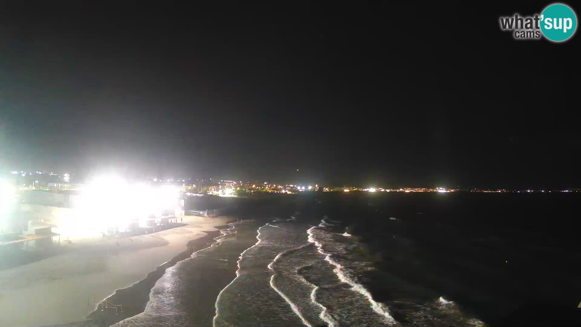 Webcam en direct Golfe de Cagliari – Plage du Poetto – Sardaigne