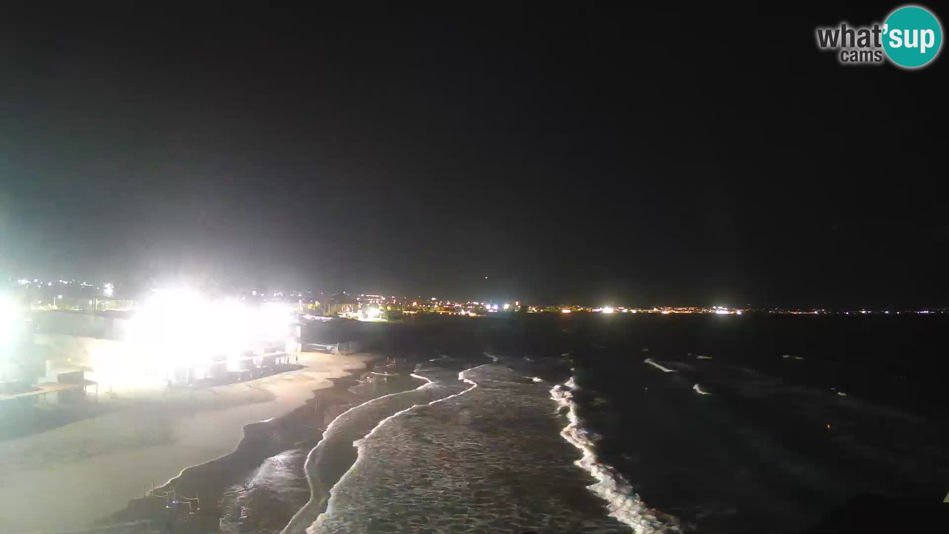 Camera en vivo Golfo de Cagliari – Playa del Poetto – Cerdeña