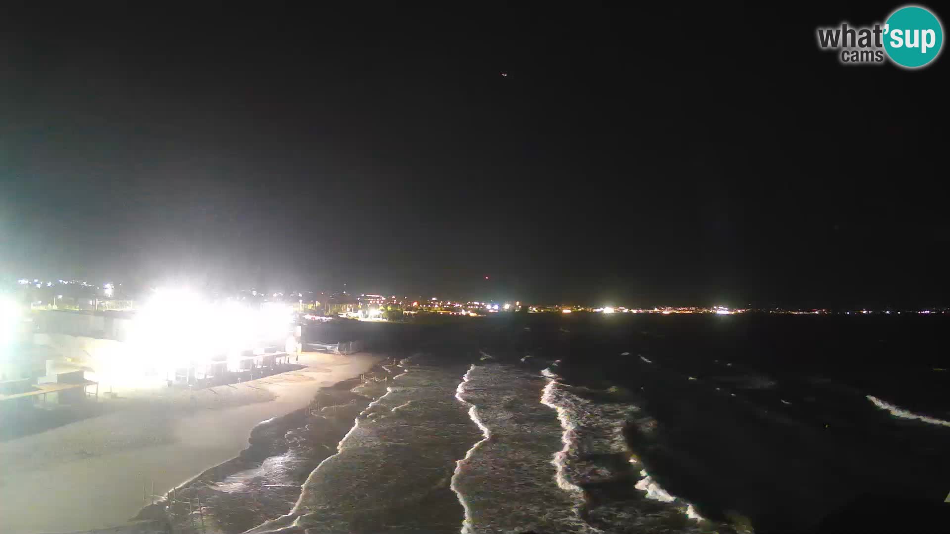 Camera en vivo Golfo de Cagliari – Playa del Poetto – Cerdeña