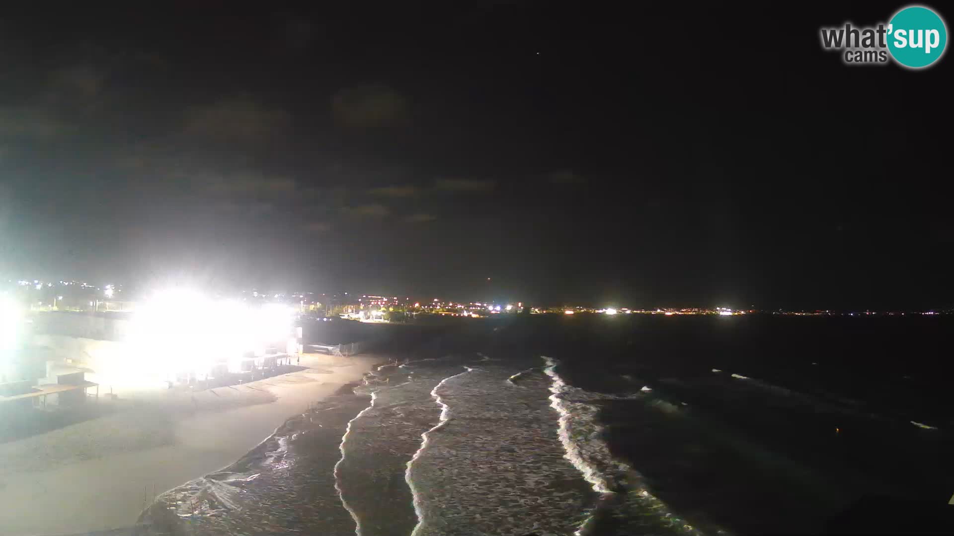 Camera en vivo Golfo de Cagliari – Playa del Poetto – Cerdeña