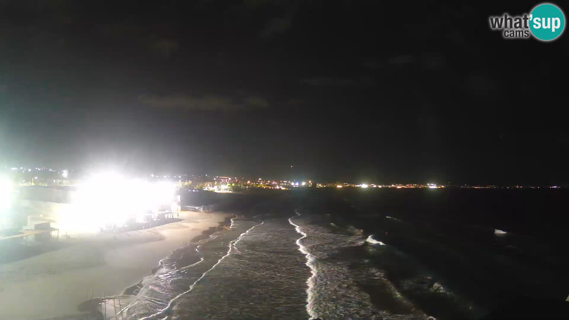 Camera en vivo Golfo de Cagliari – Playa del Poetto – Cerdeña