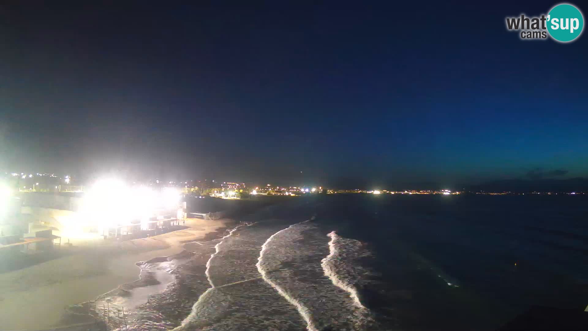 Camera en vivo Golfo de Cagliari – Playa del Poetto – Cerdeña