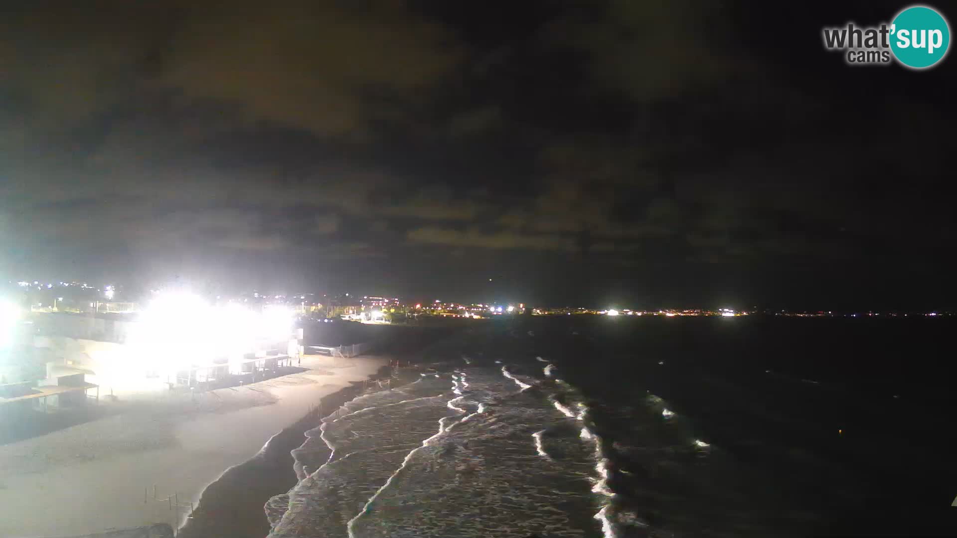 Camera en vivo Golfo de Cagliari – Playa del Poetto – Cerdeña