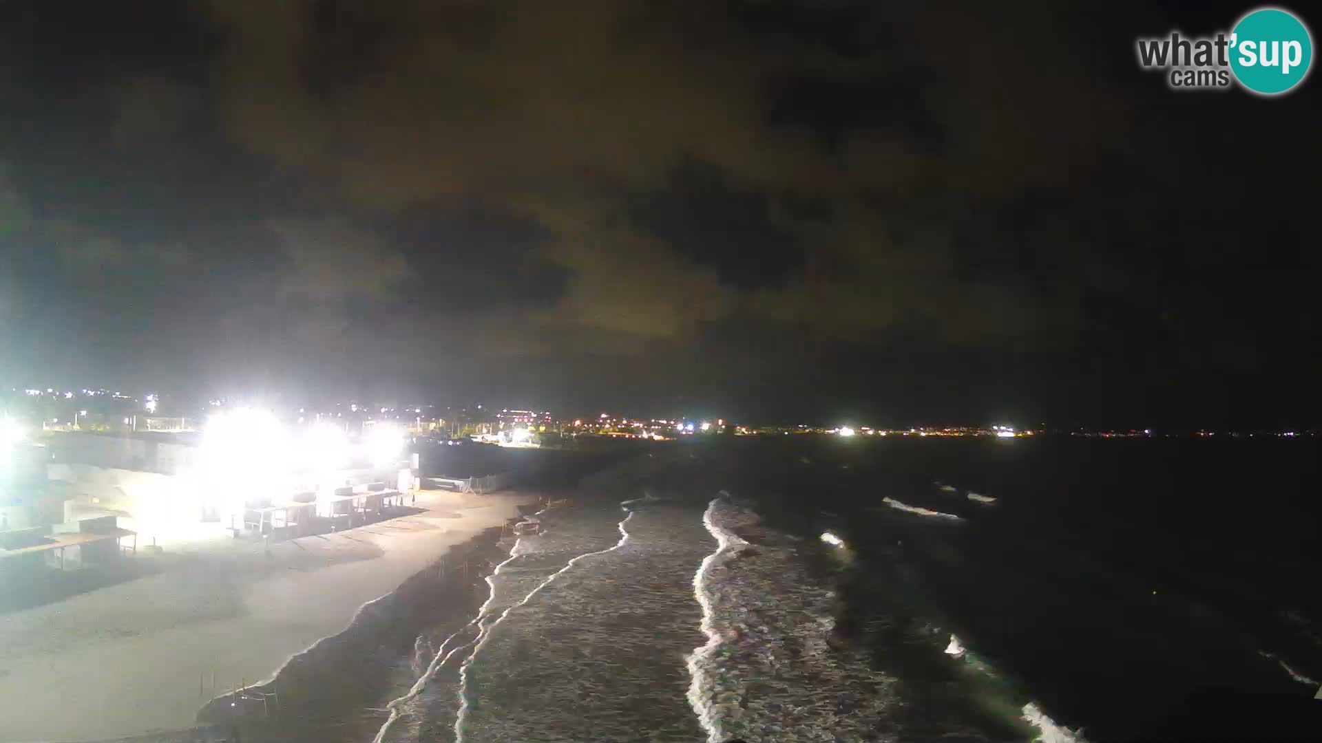 Camera en vivo Golfo de Cagliari – Playa del Poetto – Cerdeña