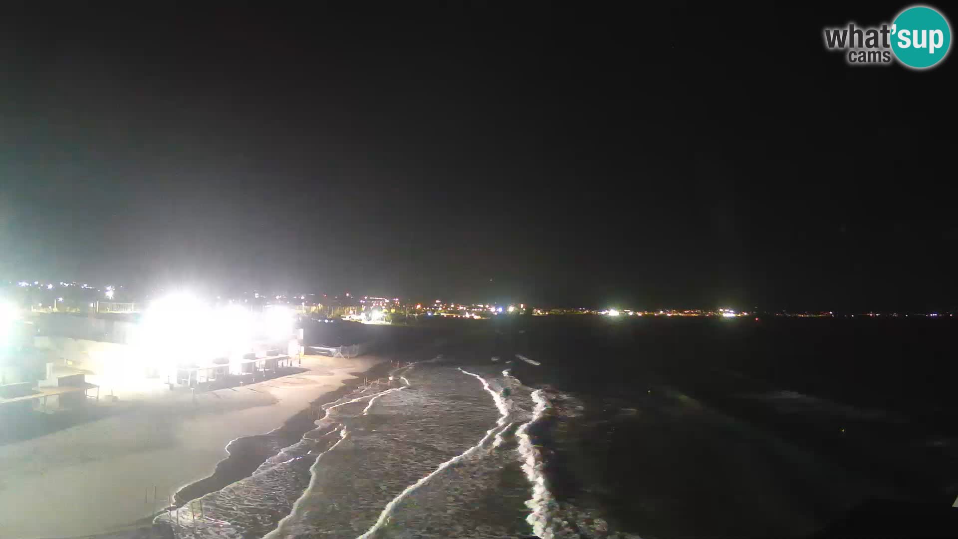 Camera en vivo Golfo de Cagliari – Playa del Poetto – Cerdeña