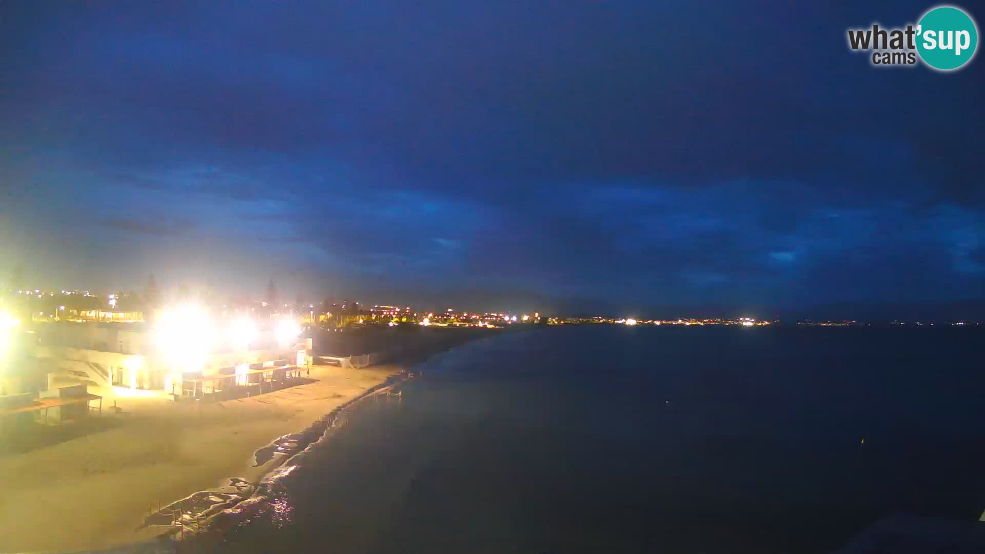 Camera en vivo Golfo de Cagliari – Playa del Poetto – Cerdeña