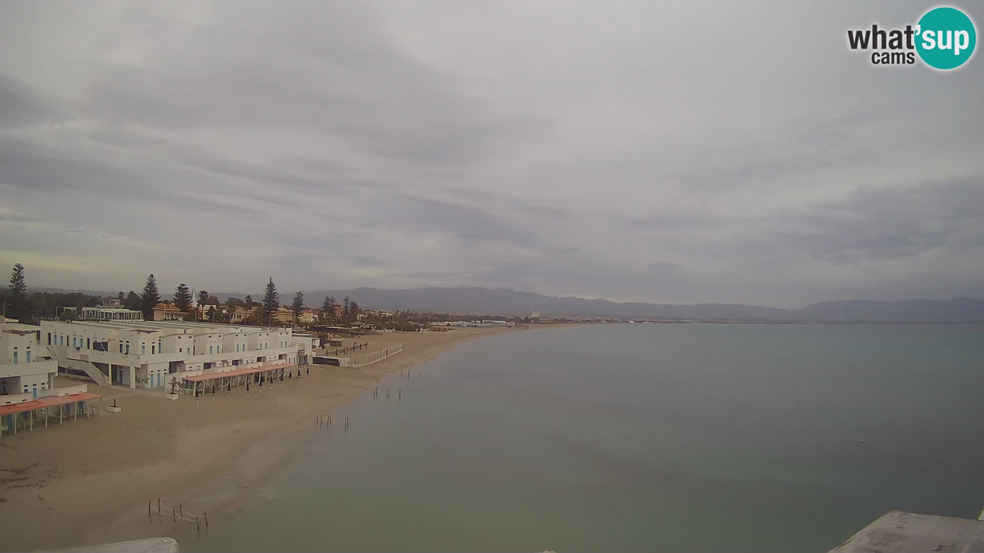 Web kamera uživo Cagliarski zaljev – plaža Poetto – Sardinija