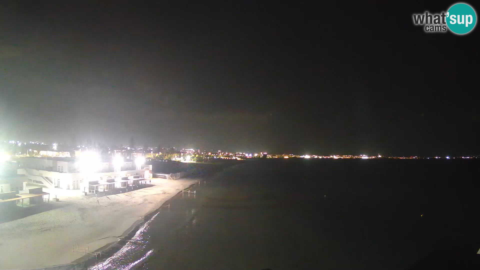 Webcam en direct Golfe de Cagliari – Plage du Poetto – Sardaigne