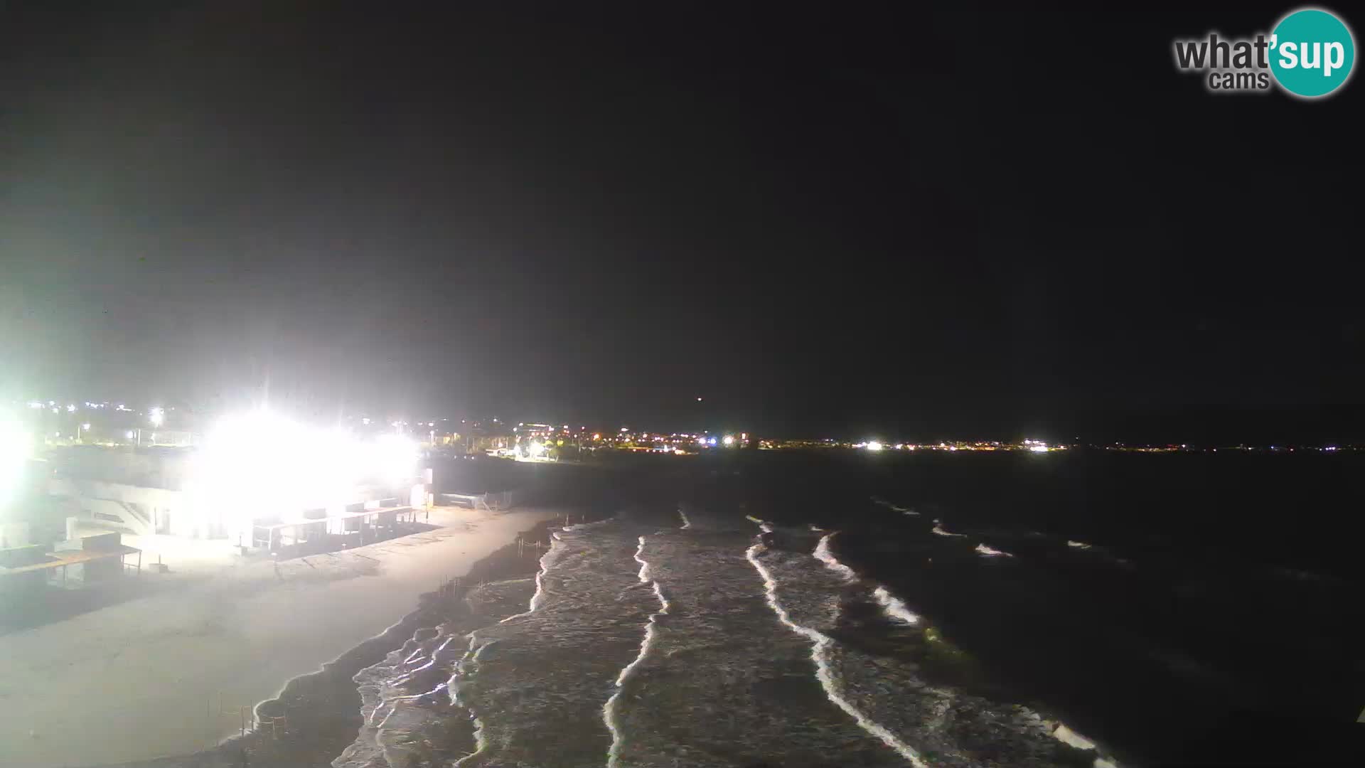 Webcam en direct Golfe de Cagliari – Plage du Poetto – Sardaigne