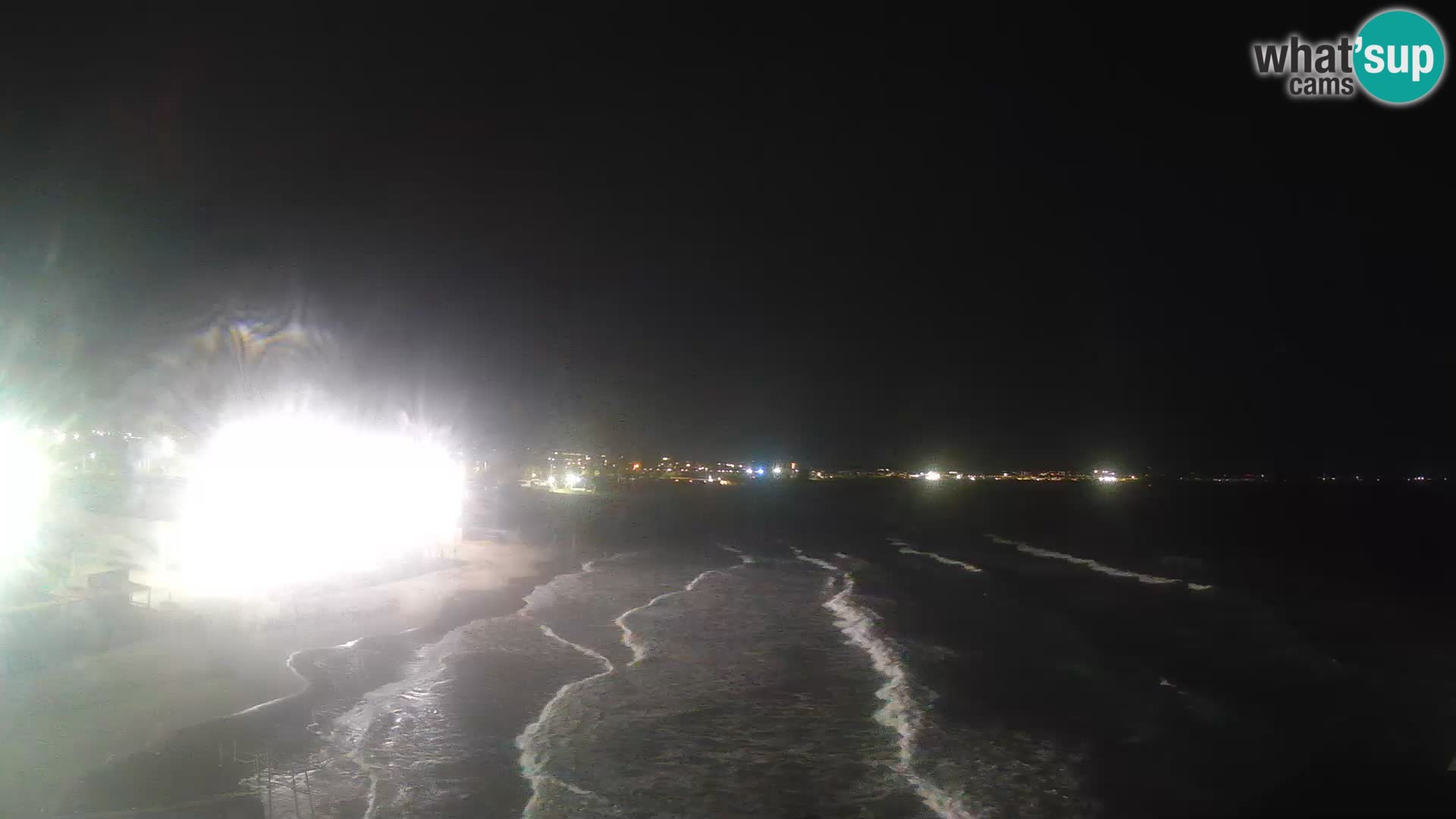 Camera en vivo Golfo de Cagliari – Playa del Poetto – Cerdeña