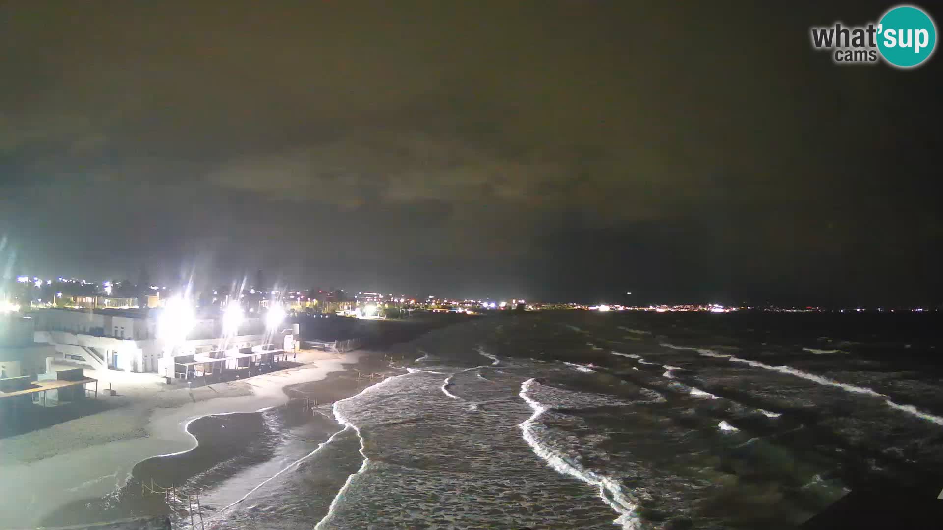 Camera en vivo Golfo de Cagliari – Playa del Poetto – Cerdeña