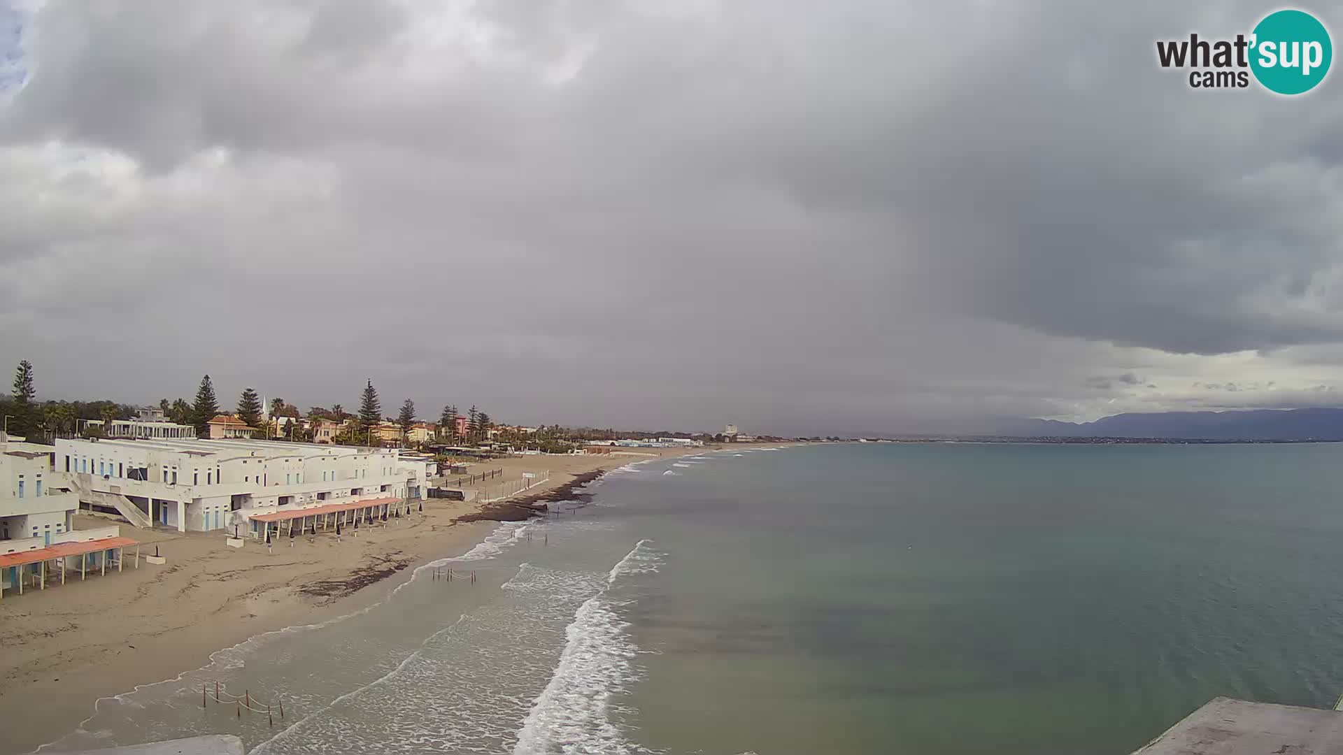 Web kamera uživo Cagliarski zaljev – plaža Poetto – Sardinija