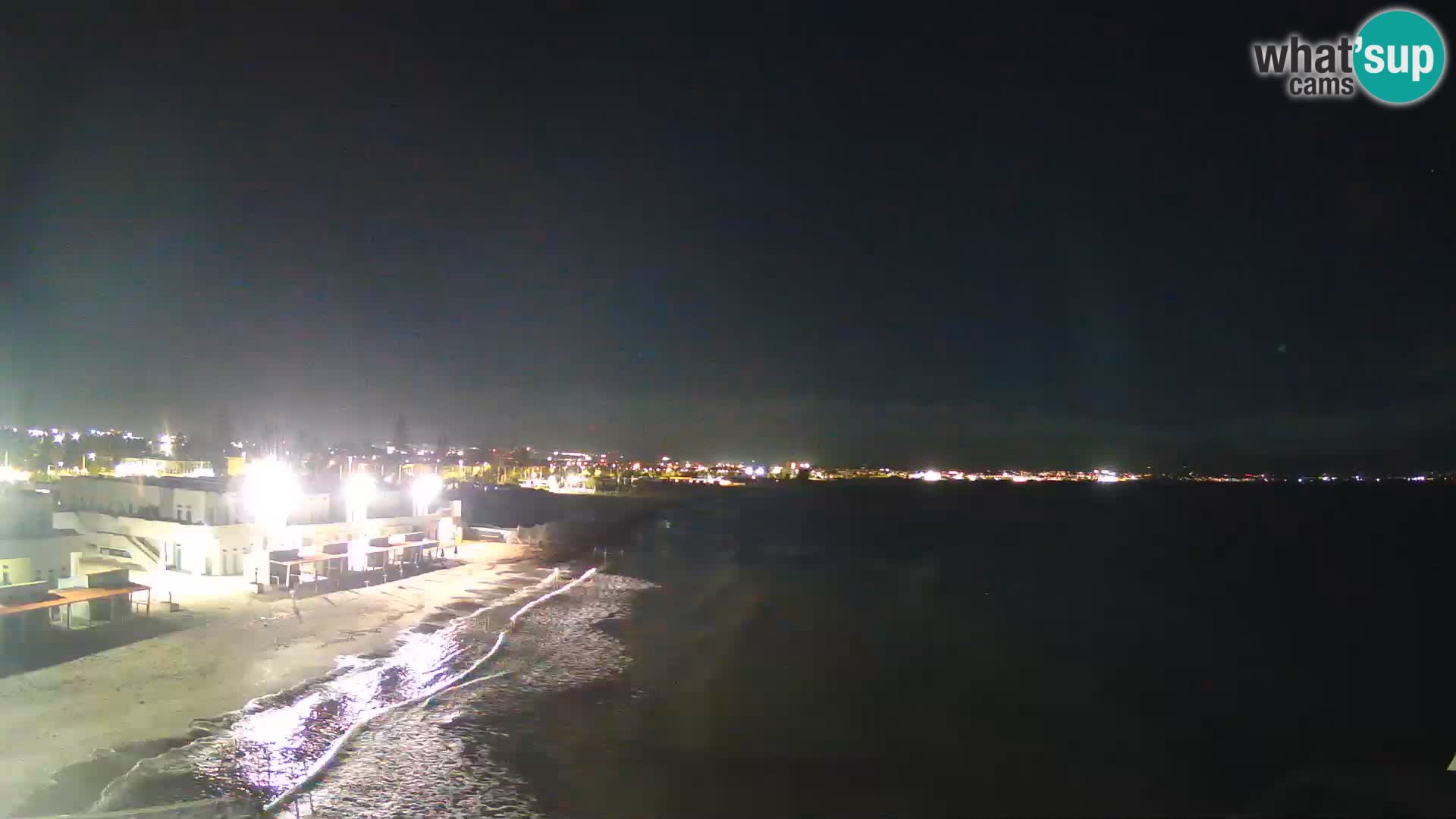 Webcam en direct Golfe de Cagliari – Plage du Poetto – Sardaigne