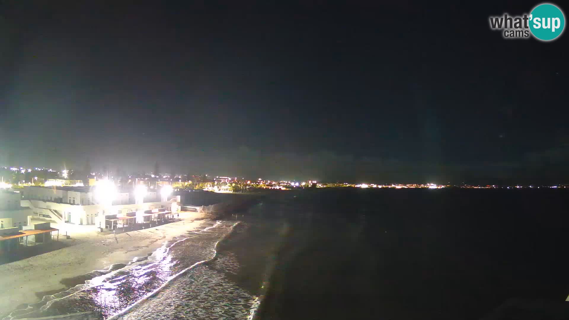 Camera en vivo Golfo de Cagliari – Playa del Poetto – Cerdeña