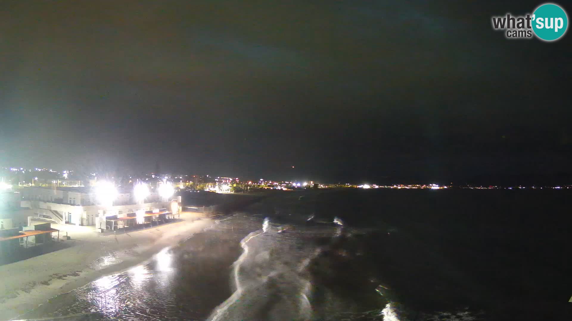 Camera en vivo Golfo de Cagliari – Playa del Poetto – Cerdeña